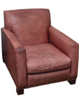 Distressed Leather Club Chair by Ralph Lauren