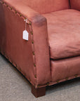 Distressed Leather Club Chair by Ralph Lauren