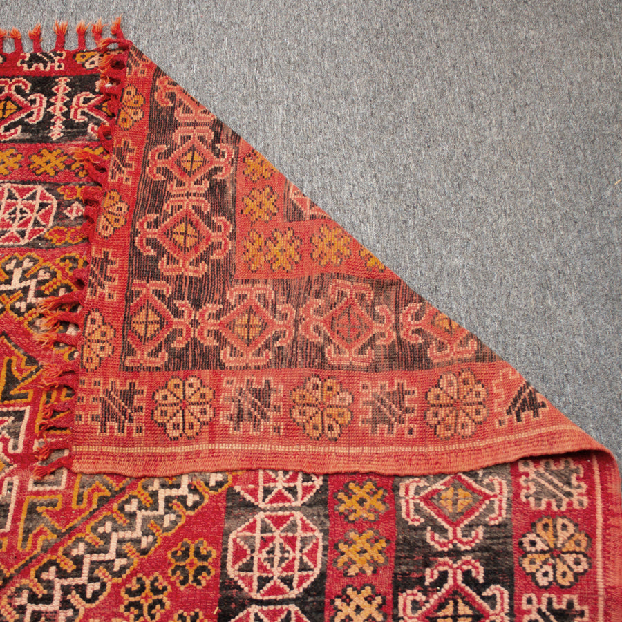 Vintage Moroccan Boujaad Wool Area Rug