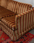 Vintage Mid Century Modern Striped Sofa