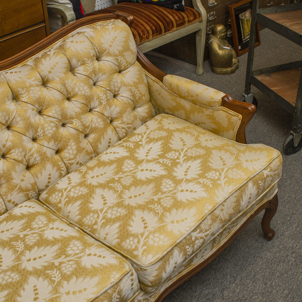Vintage Tufted Sofa By Broyhill
