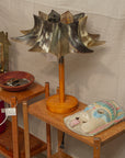 Vintage Horn Lampshade Table Lamp