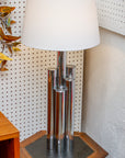 Vintage Mid Century Modern Lamp in Chrome