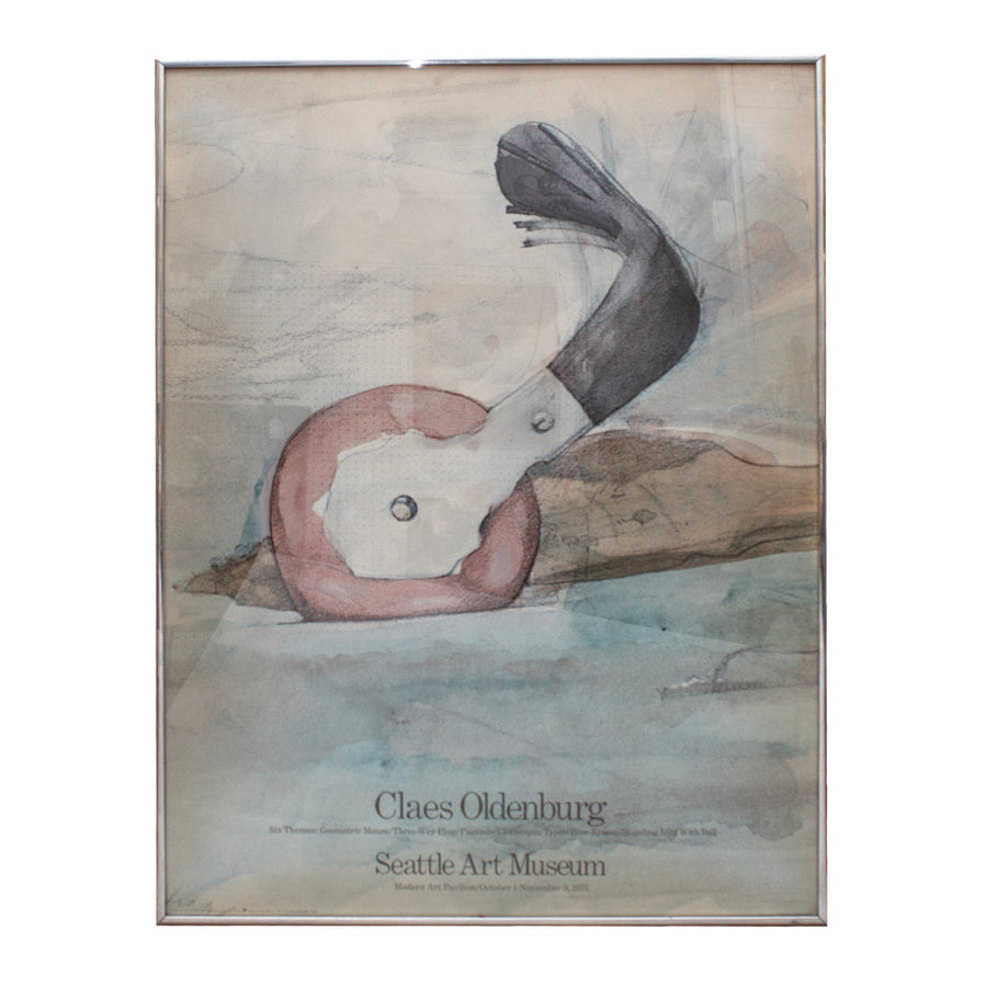 Vintage Claes Oldenburg Seattle Exhibition Poster