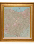 Vintage Ohio Railroad Map by Rand McNally