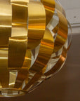 Vintage Brass Ribbon Pendant Light