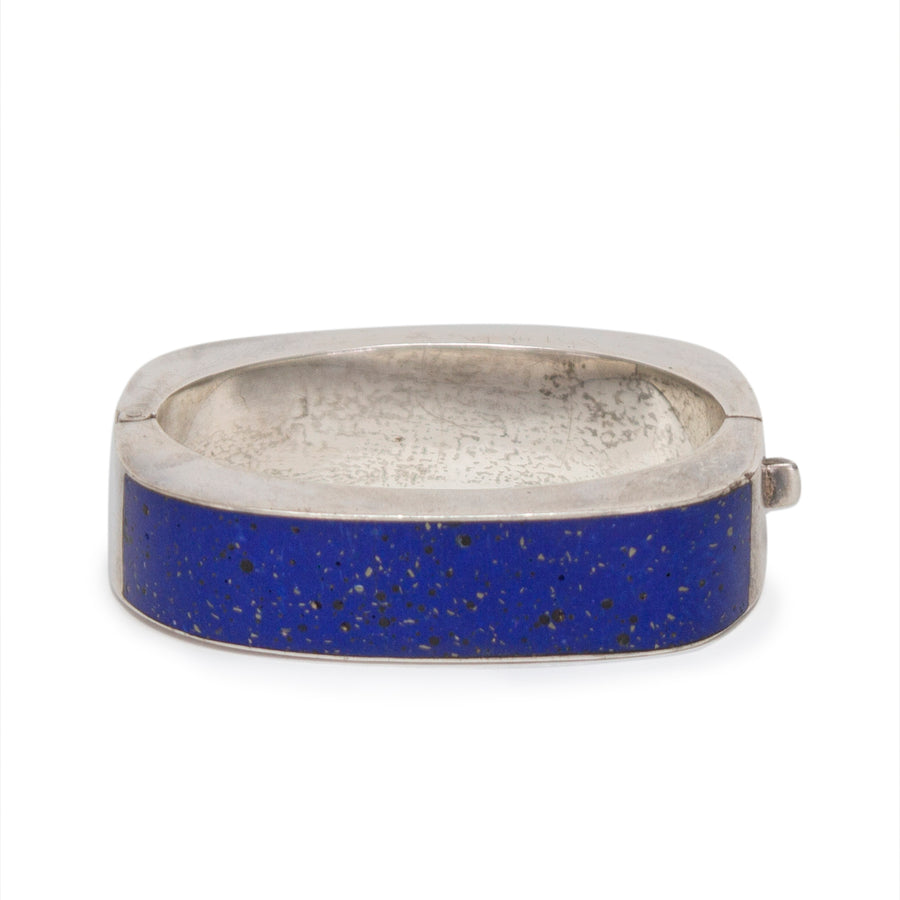 Vintage Sterling Silver Lapis Cuff