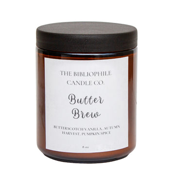 The Bibliophile Candle Co. "Butter Brew" 8oz Candle