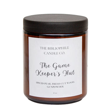 The Bibliophile Candle Co. "The Game Keeper's Hut" 8oz Candle