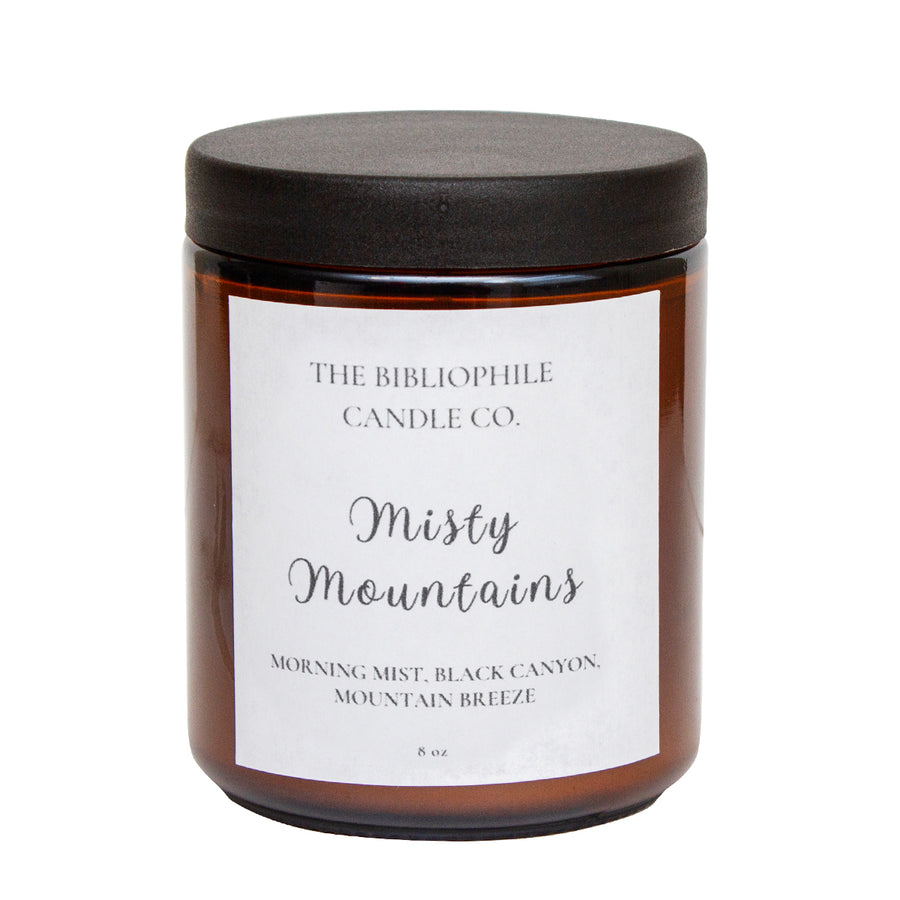 The Bibliophile Candle Co. "Misty Mountains" 8oz Candle