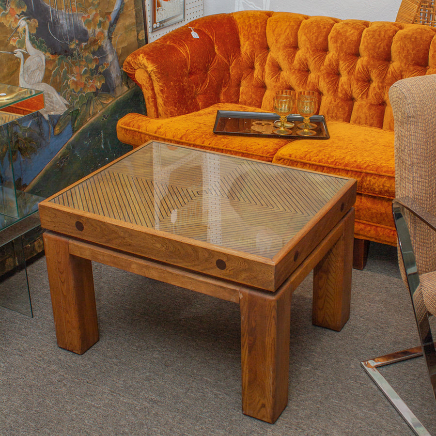 Vintage Oak Accent Table