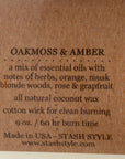 Stash Style Oakmoss & Amber Scent Candle - 9oz
