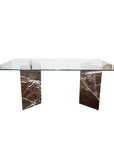 Modern Black Marble Dining Table